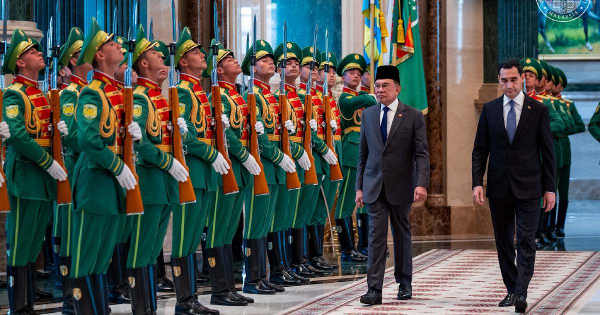 Anwar Ibrahim Receives Official Welcome in Turkmenistan as PM Deepens Central Asian Ties