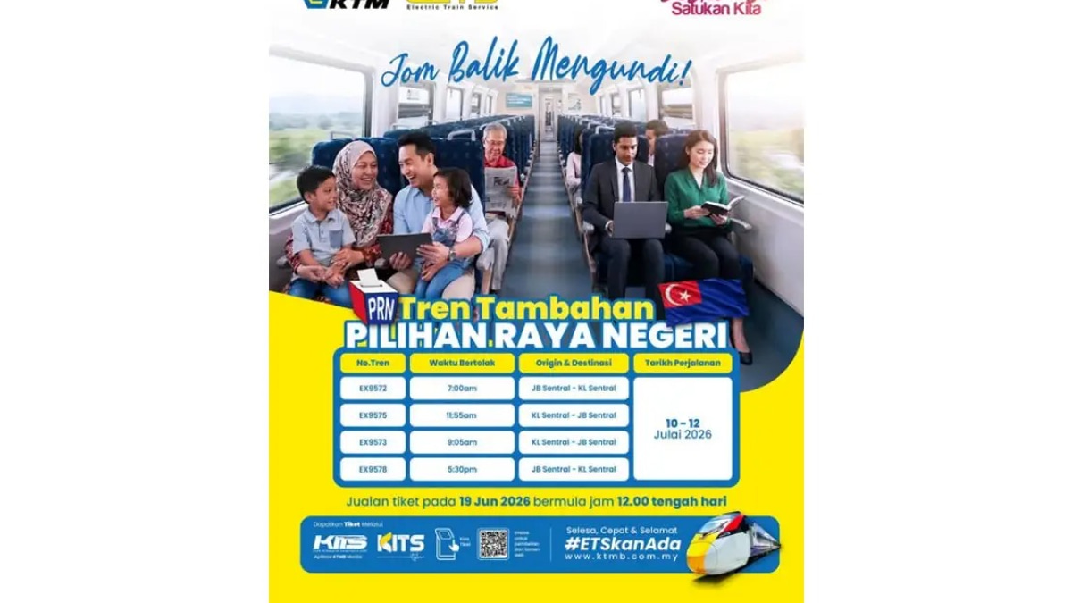KTMB Ramps Up ETS Services for Johor Election Voter Rush