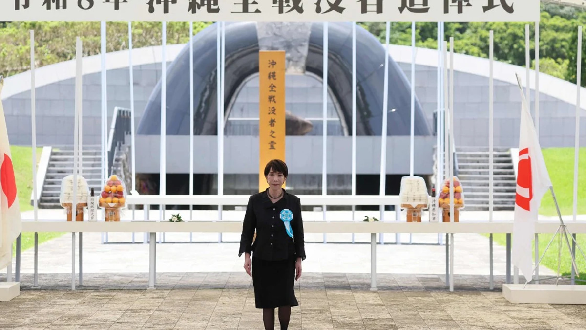 Japan's New Prime Minister Faces Backlash Over Military Expansion Plans at WWII Memorial