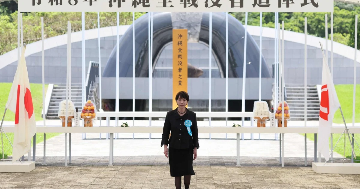 Japan's New Prime Minister Faces Backlash Over Military Expansion Plans at WWII Memorial