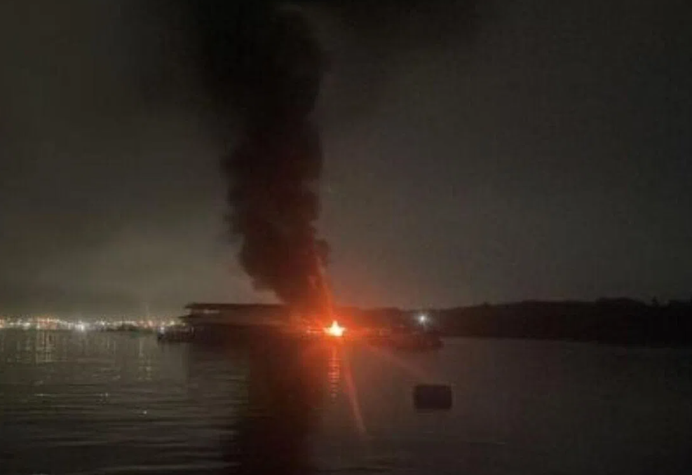 Lightning Strike Destroys Floating Fish Farms Near Singapore's Pulau Ubin