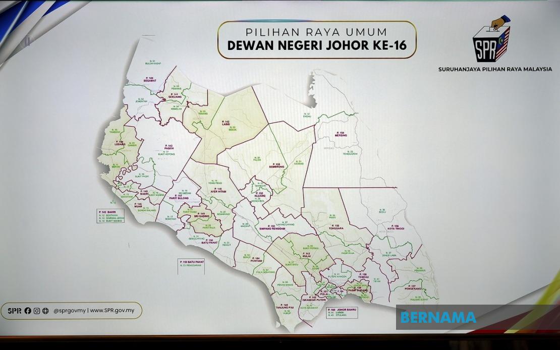 Johor's 16th State Election Kicks Off With Nomination Day as Seven Parties Vie for 56 Seats