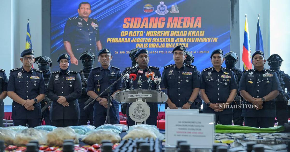 Police Bust Major Drug Trafficking Network: RM135.63 Million Haul Seized in Cheras Raids