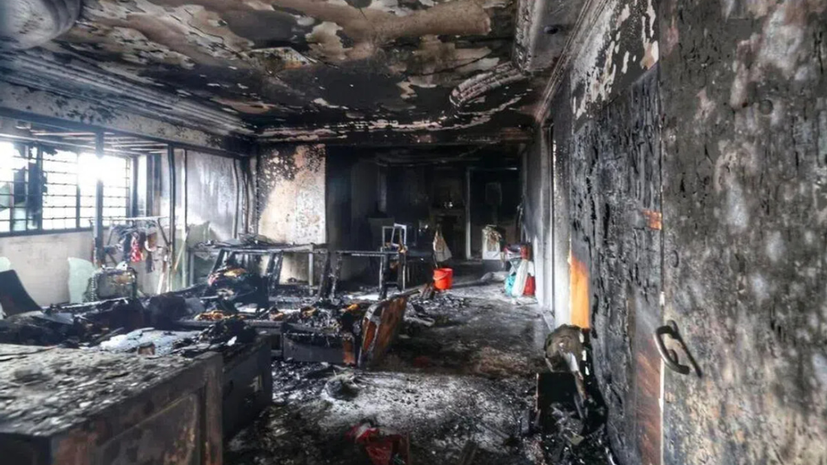 Two rescued from burning HDB flat in Singapore's Jurong West; electrical fault suspected