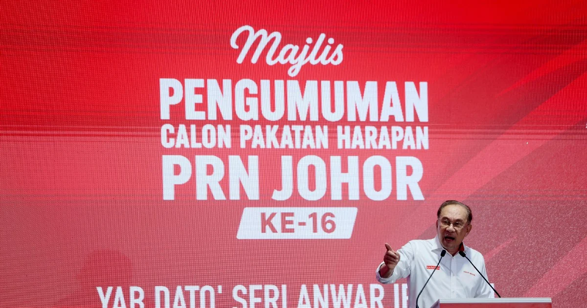 Federal Government Channels RM16b to Johor Despite Lower State Revenue Contribution, Says Anwar