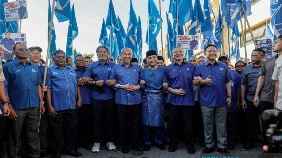 Top UMNO Leadership Rallies Behind Onn Hafiz As Johor BN Chief Files Nomination