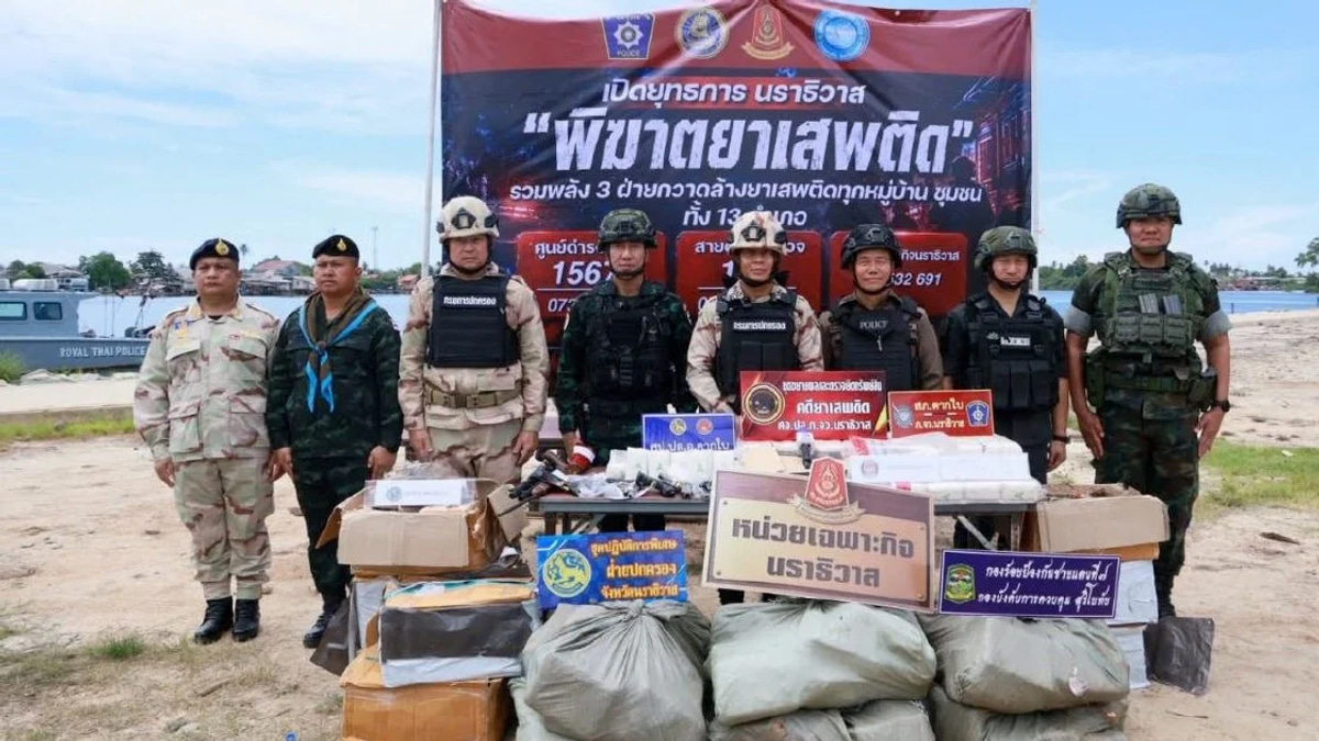Thai Police Bust Major Drug Ring with Malaysian Links, Seizing RM1.2 Million in Narcotics