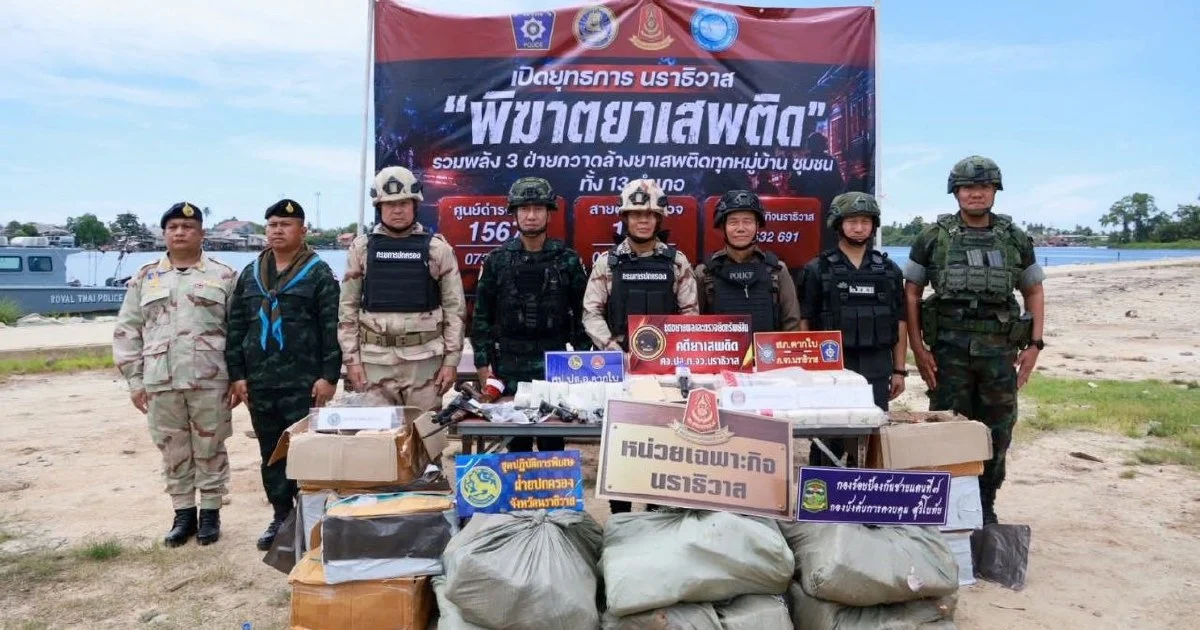 Thai Police Bust Major Drug Ring with Malaysian Links, Seizing RM1.2 Million in Narcotics