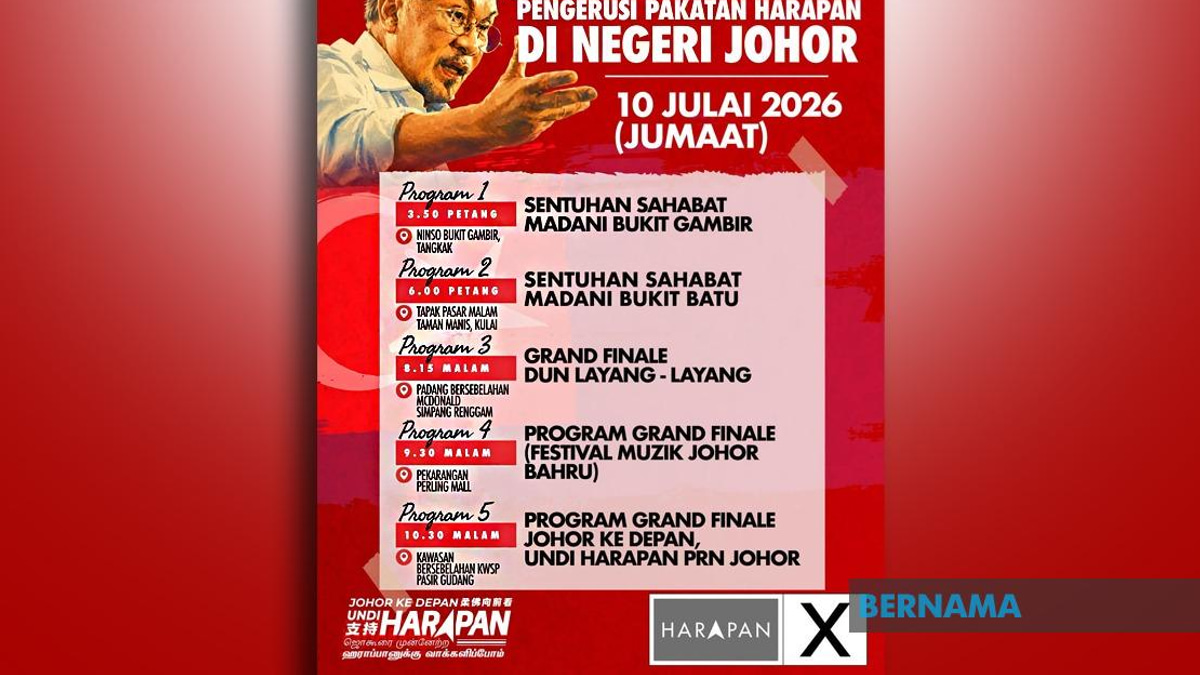 Anwar Launches Final Campaign Push Across Johor Before Saturday's Election