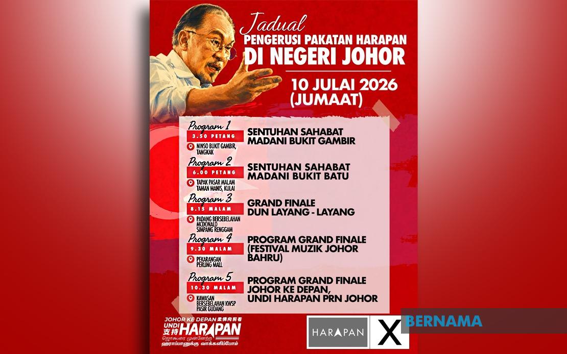 Anwar Launches Final Campaign Push Across Johor Before Saturday's Election