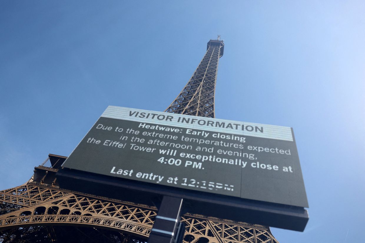 Paris heatwave forces early closures of major attractions, frustrating thousands of tourists