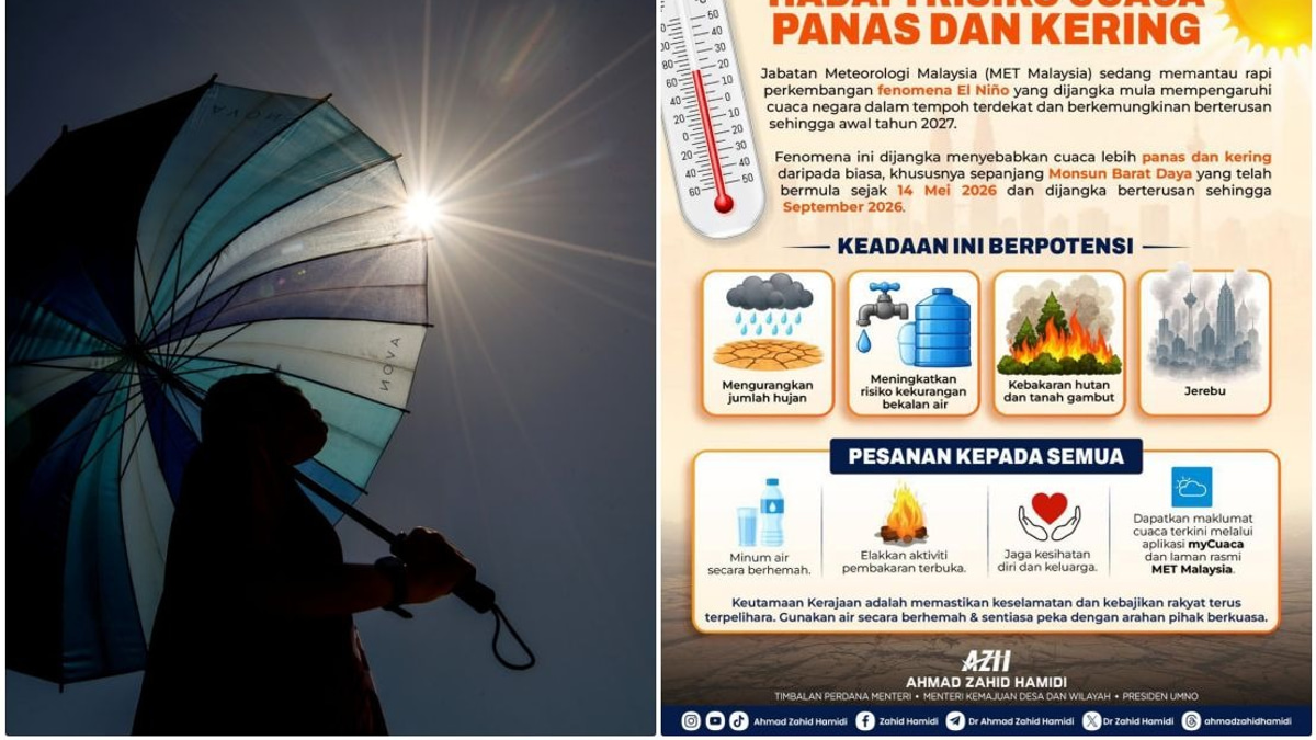 Malaysia Urged to Brace for El Nino Heat and Drought Through Early 2027