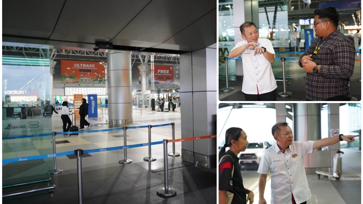 Woman Driver Injured as SUV Crashes Through Glass Doors at Kota Kinabalu Airport
