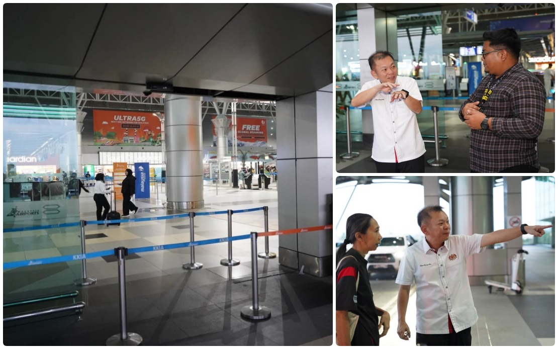 Woman Driver Injured as SUV Crashes Through Glass Doors at Kota Kinabalu Airport